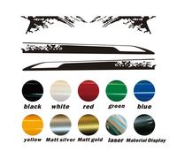 Per adesivi per gonna laterale porta pickup Nissan Navara | Vinile grafico lato letto bagagliaio | Copertura decorativa personalizzata | Accessorio per la messa a punto automatica |