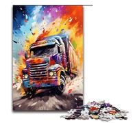 per adulti 1000 grandi camion circondati da schizzi tanti puzzle colorati per puzzle in legno regali di Natale 75x50 cm