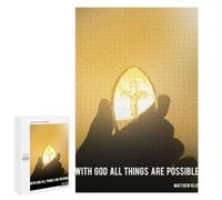 per Adulti 1000 PCS Puzzle Bright Stone Christ Quote Puzzle per Adolescenti Gioco Pratico Decorazione della Casa Gioco impegnativo Regali 1000 PCS