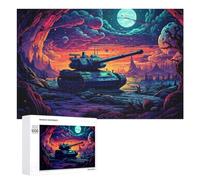 Per Adulti 1000 PCS Puzzle Fantasy Tank Adventure Puzzle Giochi Rilassanti Decorazione Perfetta Regali Unici Per Compleanno E Natale 1000 PCS