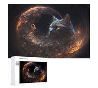 Per Adulti 1000 PCS Puzzle Galactic Whiskered Guardian Puzzle Giochi Rilassanti Decorazione Perfetta Regali Unici Per Compleanno E Natale 1000 PCS