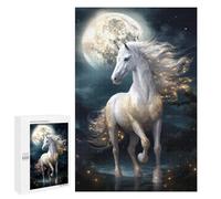 Per Adulti 1000 PCS Puzzle Magic Moon Horse Puzzle Per Adulti Antistress Giocattoli Difficili Divertenti Attività A Casa 1000 PCS