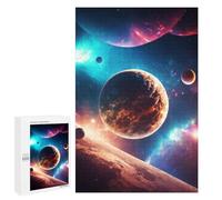 per Adulti 1000 PCS Puzzle Planet In Galaxy Puzzle per Adulti Gioco Famiglia Taglio Di Precisione Compleanno E Natale 1000 PCS