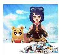 per Adulti 1000 Pezzi Puzzle Regali Genshin Impact Xiangling per Adulti Bambini Puzzle di Cartone Gioco Educativo per Bambini Adulti （Dimensioni 26x38cm）
