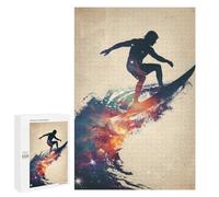 Per adulti, 1000 pezzi, puzzle surf Galaxy Silhouette, puzzle per adulti, giocattolo antistress, difficile, impegnativo, attività divertenti per la casa, 1000 pezzi