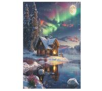 Per Adulti 1000 Puzzle Aurora Lodge Jigsaw Puzzles in Legno Divertenti Giochi 78×53cm