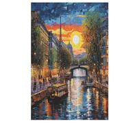 Per Adulti 1000 Puzzle Cityscape Architecture Jigsaw Puzzles in Legno Divertenti Giochi 78×53cm