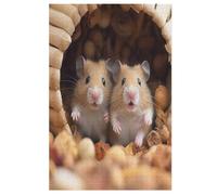 Per Adulti 1000 Puzzle Cute Hamster Jigsaw Puzzles in Legno Divertenti Giochi 78×53cm