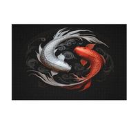 Per Adulti 1000 Puzzle Koi Fish Jigsaw Puzzles in Legno Divertenti Giochi （75×50cm）