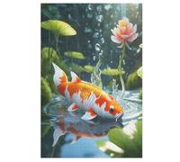 Per Adulti 1000 Puzzle Koi Fish Jigsaw Puzzles in Legno Divertenti Giochi 78×53cm