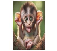 Per Adulti 1000 Puzzle Monkey Jigsaw Puzzles in Legno Divertenti Giochi 78×53cm