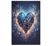 Per Adulti 1000 Puzzle Musical Note Jigsaw Puzzles in Legno Divertenti Giochi （78×53cm）