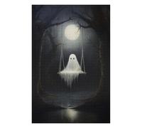 Per Adulti 1000pcs(75x50cm) Puzzle Ghostly Swing in Moonlight Puzzle Per Adulti Gioco Rompicapo Modello Di Assemblaggio Ideale Come Regalo 1000pcs(75x50cm)