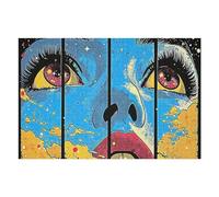 Per Adulti 1000pcs(75x50cm) Puzzle Vintage Blue Face Puzzle Per Adulti Gioco Per Famiglie Difficile Gioco Impegnativo Regali 1000pcs(75x50cm)