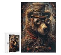 Per Adulti 300 PCS Puzzle Animal Steampunk Bear Puzzle Per Adulti Antistress Giocattoli Difficili Divertenti Attività A Casa 300 PCS