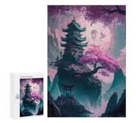 per Adulti 300 PCS Puzzle Floating Palace Giappone Puzzle per Adulti Giochi Rilassanti per Il Divertimento Famiglia Gioco Di Fidanzamento Regali 300 PCS