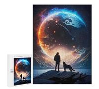 per Adulti 500 PCS Puzzle Man and His Dog Journey Puzzle per Adolescenti Gioco Pratico Decorazione della casa Gioco impegnativo Regali 500 PCS