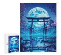 per Adulti 500 PCS Puzzle Moonlit Torii Gate Puzzle per Adulti Giochi Rilassanti per Il Divertimento Di Famiglia Gioco Di Fidanzamento Regali 500 PCS