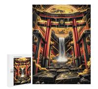 Per Adulti 500 PCS Puzzle Torii Waterfall Gate Puzzle Per Adulti Antistress Giocattoli Difficili Divertenti Attività A Casa 500 PCS