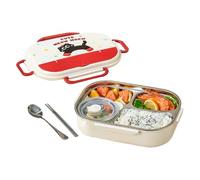 Per adulti - Contenitore in acciaio con utensili, a prova di microonde, senza copertura, contenitore per pasti con borsa per il trasporto per gli attori del debito in età prescolare | Medio