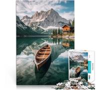 per adulti Puzzle educativo da 1000 pezzi Montagne panoramiche della natura Fatto di legno,da 14 anni in su Giocattoli da regalo per la famiglia Donazione di opere d'arte。misurare:50x75cm