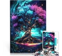 per adultiPuzzle da 1000 pezzi Albero luminoso della vita Fatto di cartone Adatto a partire dai 14 anni Giocare con i giocattoli perché è ideale come regalo per tutta la famiglia misurare：38x52cm