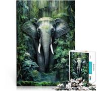 per adultiPuzzle da 1000 pezzi Arte animale dell'elefante Fatto di cartone Adatto a partire dai 14 anni Interessante riduzione dello stress regali per amici e familiari misurare：26x38cm