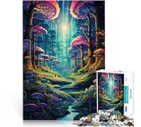 per adultiPuzzle da 1000 pezzi Foresta magica Fatto di legno,Adatto a persone dai 14 anni in su gioco di sfida unico Regalo divertente per la famiglia。misurare:50x75cm/19.68x29.52pollice