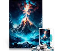 per adultiPuzzle da 1000 pezzi Vulcano Blu Fatto di cartone Adatto a partire dai 14 anni gioco di sfida unico Offerti come regali per tutta la famiglia misurare:38x52cm