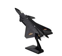 per Aereo Modello Aeromobile Suno di Veicolo Militare e Light Back Miniature Metal Fighter Collection Boy Airplane Kit (J20 Black)