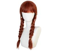 Per Agnes Mercoledì Stagione 2 Cosplay Parrucca Doppia Treccia B7L5