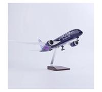 Per Air B787 Riyadh Modello Di Aereo Grandi Dimensioni Con Luce LED (controllo Touch O Audio) Per Decorazioni E Display Kit di gioco per Hobby(Style 1 without light)