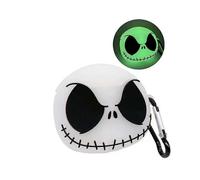 (Per Airpods 1 2-Style-2) Custodia per auricolari wireless a forma di teschio fantasma luminoso 3D per