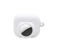 per AirPods 4 2 in 1 Custodia protettiva in silicone portatile Caduta e perso 4 per airtag per Apple Tracking Shell