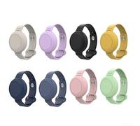 Per Airtag Bracciale Protettivo in Silicone Morbido Comfort con Anti Loss Caratteristiche per Bambini (Blu Scuro)