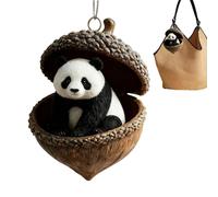 per albero di Natale: accento festivo di 8 cm, adorabile decorazione acrilica 2D, simpatico ciondolo ispirato alle ghiande a tema animale | Mostra stagionale per porte, parete, giardino, p