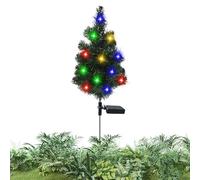 Per Albero Di Natale Ad Energia Solare - Decorazioni Natalizie Da Esterno Con Picchetto,LED Per Il Paesaggio - Per Cortile Terrazza Prato Sentiero Viale Marciapiede Area Di Parcheggio