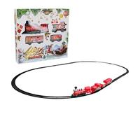 per albero di Natale - Set di treni natalizi per sotto l'albero | Set di binari elettrici per ferrovia | Set di treni per albero di Natale | Set ferroviario modellino per compleanno | Elettrico