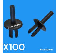 Per Alfa 75 Kit 100 pz Rivetto in Plastica Nero per Fissaggio Locari Passaruota