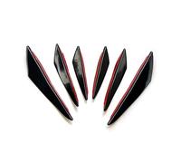 Per Alfa Per Romeo Per Giulia Per Giulietta 159 Per Stelvio 156 Per Mito E 147 Accessori Styling Dell'auto Spoiler Alette Per Paraurti Anteriore(Black 6pcs)