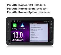 Per Alfa Romeo 159 Spider Brera Autoradio GPS Navi Android 13 WIFI 2+32G Carplay