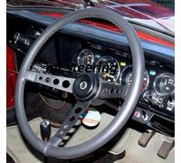 Per ALFA ROMEO GIULIA 115 Serie COUPES 63-77 Copertura In Pelle Nera Per Volante