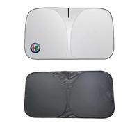 per Alfa Romeo Giulietta,Parasole Parabrezza Anteriore con Auto Logo Emblema Pieghevole Automobile Visiera Isolamento Termico Protettore Contro i Raggi UV Accessori Interno Auto