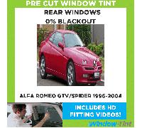 Per Alfa Romeo Gtv/Spider 1996-2004 Pre Taglio Finestrino Colore Post. 0% Buio