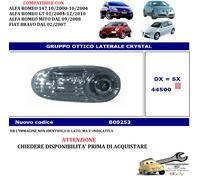 Per Alfa Romeo Mito dal 09/2008 Fanale Freccia Lucciola Laterale Sx=Dx Crystal