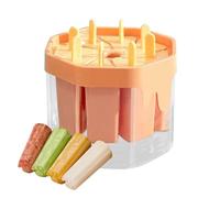 per alimenti - Antiaderente riutilizzabile a 8 cavità | Vassoi in silicone elastico con coperchio sicuro e protezione antigoccia integrata per frullati salutari, miscele di yogurt, snack frulla