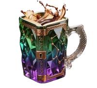 per amanti dei libri | Bicchieri decorativi per domestica | Novità da tè con manico, per vino, latte, latte, bevande calde e fredde, cioccolata calda