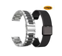 (Per Amazfit GTR 2E - Pacchetto 4) Cinturino in acciaio inossidabile per Xiaomi Mi Watch, cinturino