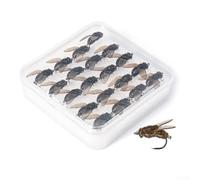 per ami da Pesca Alto Carbonio 10pz Resistenti per ami da(SizeL 20pcs) | Silicone morbido, movimento realistico, 20 , ideale per trota, temolo, luce bassa