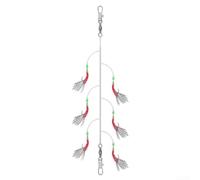 per ami da Pesca Luminosi Carbonio 6#-14# Per Notte per ami | Perle luminose per visibilità notturna, per ami in carbonio ad resistenza, ideale per acque scure(No. 6 Hook)